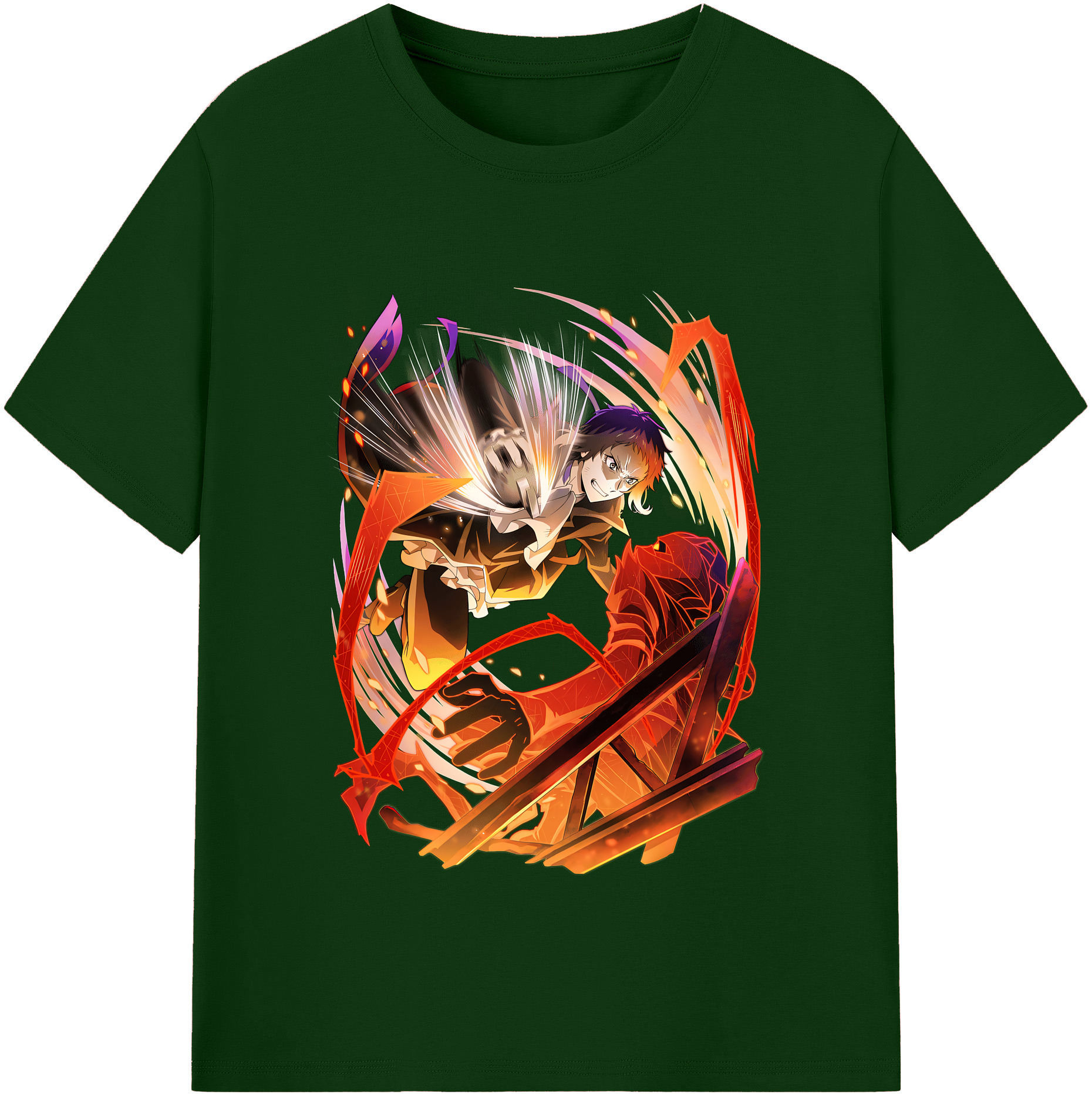 （画像用） 文豪ストレイドッグス Bungo Stray Dogs 綿100％半袖Tシャツ（フロントプリント）